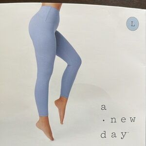 A NEW DAY High Waisted 7/8th Length Leggings, Women’s Large, Blue
